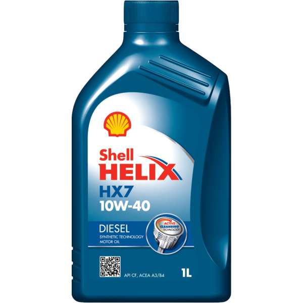 Олива моторна SHELL Helix D HX7 10W-40 (DIESEL), 1л