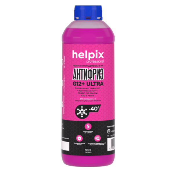 Антифриз G12 Helpix рожевий 1 л