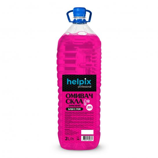 Омивач скла зимовий Helpix -20 бабл гам 2 л пет