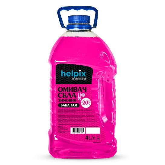 Омивач скла зимовий Helpix -20 бабл гам 4 л пет