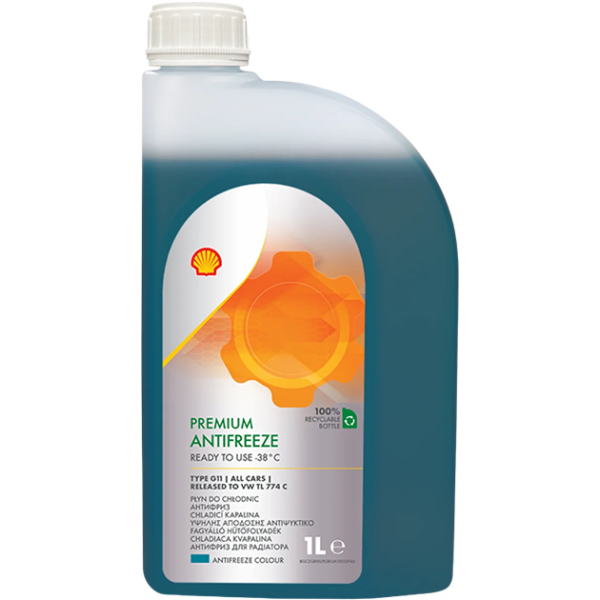 Рідина охолоджуюча (розвед.) SHELL Premium Antifreeze RTU G11/TL774C/P, 1л
