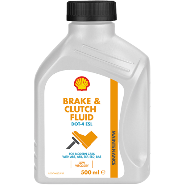 Рідина гальмівна SHELL Brake&Cluch DOT-4 ESL, 0,5л